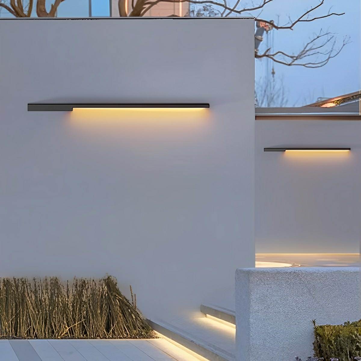 Solar Waterproof Outdoor Long Light Strip LED Exterior Wall Lights - Flyachilles