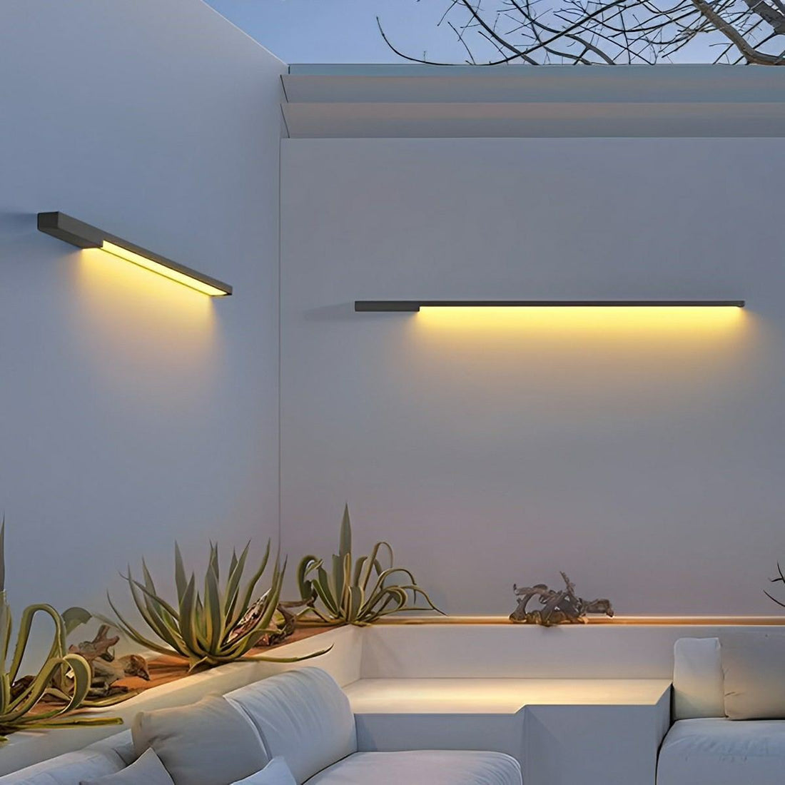 Solar Waterproof Outdoor Long Light Strip LED Exterior Wall Lights - Flyachilles