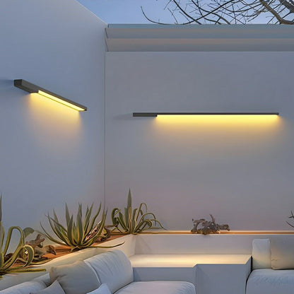 Solar Waterproof Outdoor Long Light Strip LED Exterior Wall Lights - Flyachilles