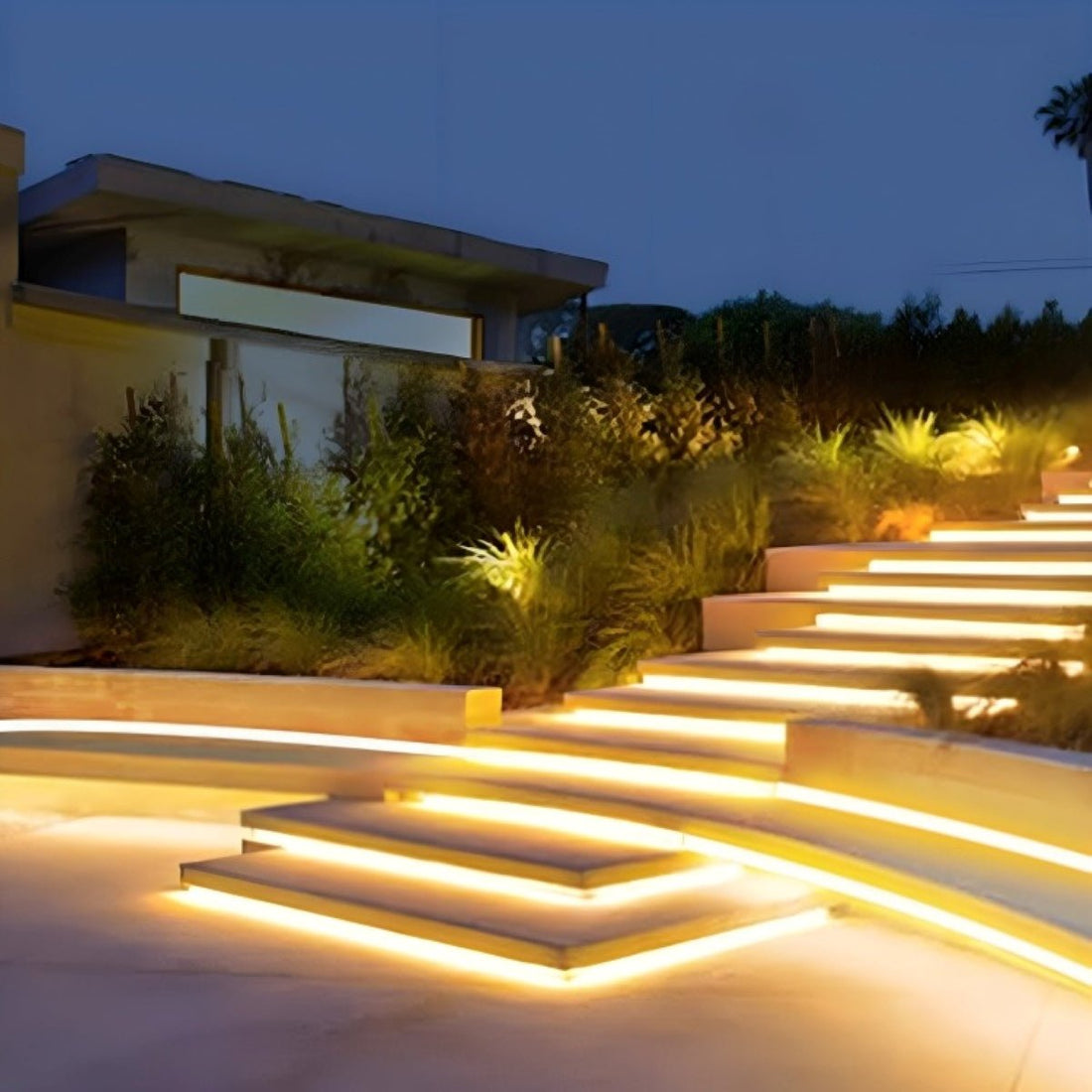 Solar Waterproof Outdoor Recessed LED Linear Light DIY 33ft - Flyachilles