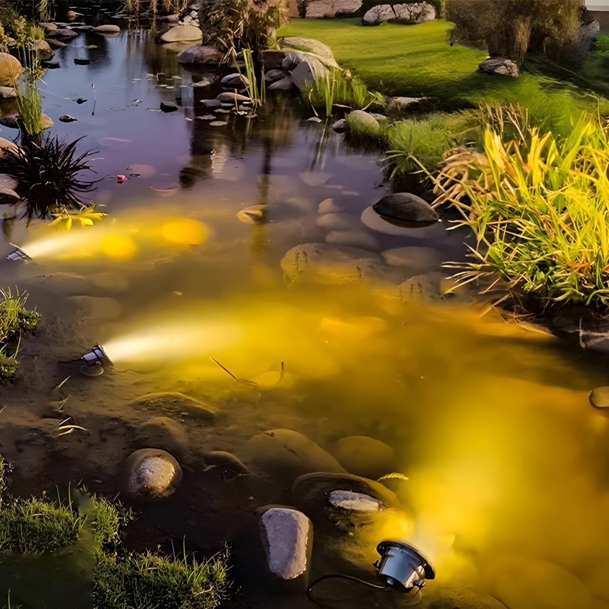 Solar Waterproof Outdoor RGB Submersible Spot Lights Underwater - Flyachilles