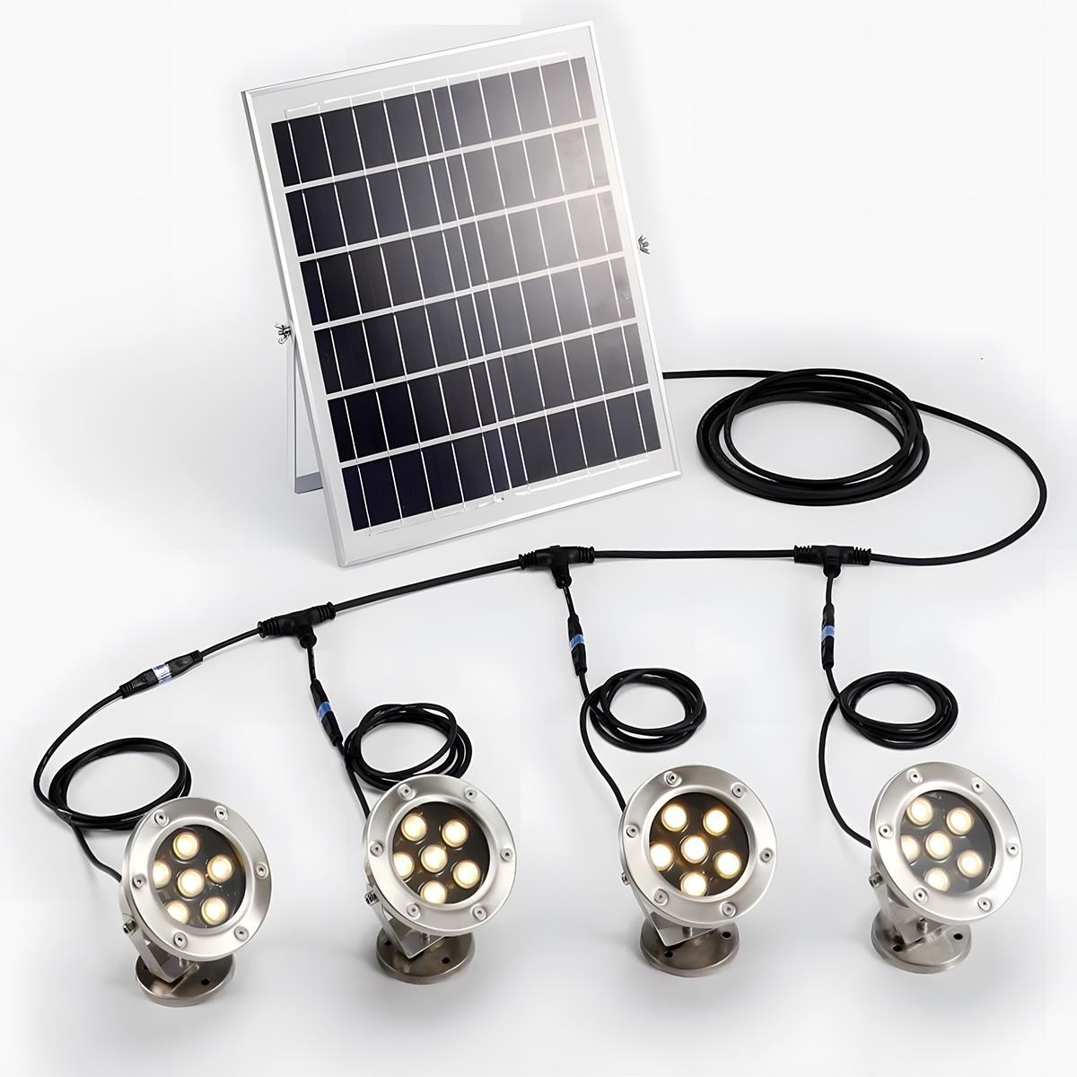 Solar Waterproof Outdoor RGB Submersible Spot Lights Underwater - Flyachilles