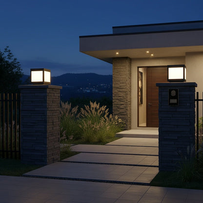 Solar Waterproof Post Cap Aluminum Column Pedestal Light - Flyachilles