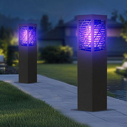 Solar Waterproof Rectangular LED Outdoor Mosquito Bug Zapper Killer Lawn Lights - Flyachilles