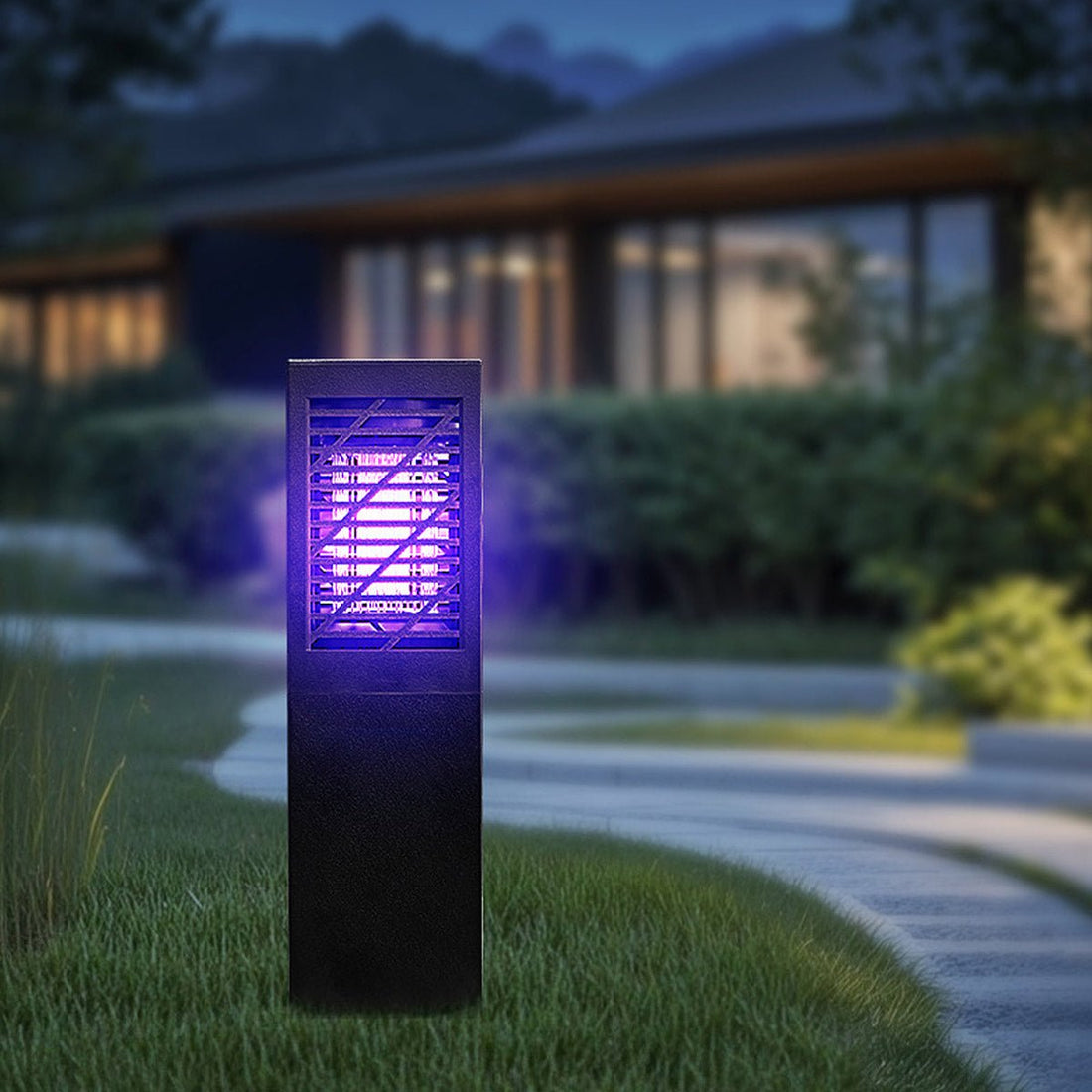 Solar Waterproof Rectangular LED Outdoor Mosquito Bug Zapper Killer Lawn Lights - Flyachilles
