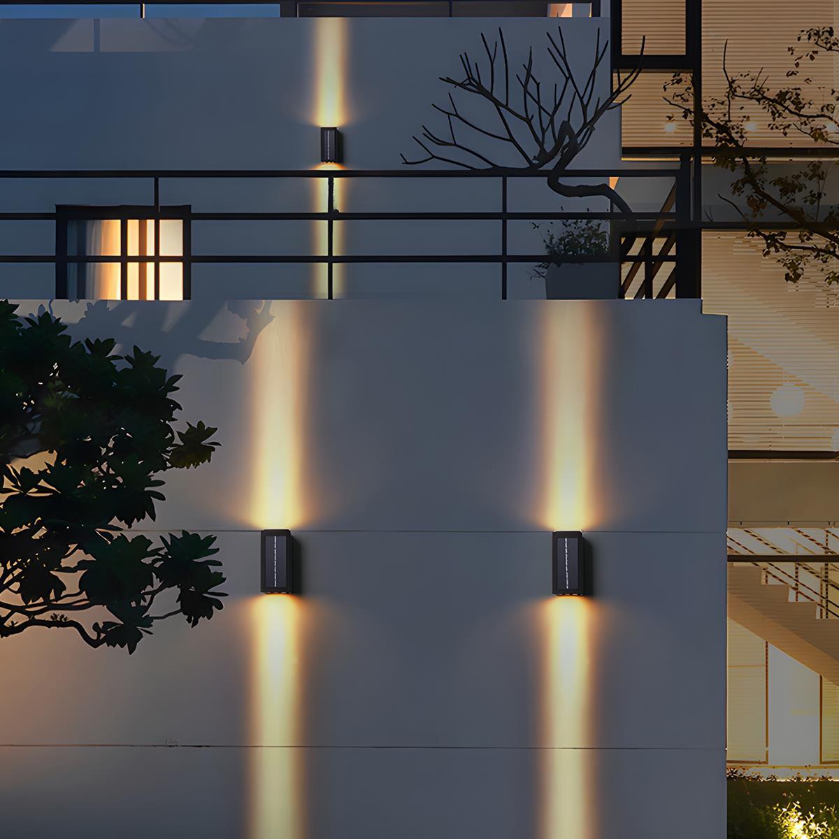 Solar Waterproof Up and Down LED Outdoor Wall Sconces - Flyachilles