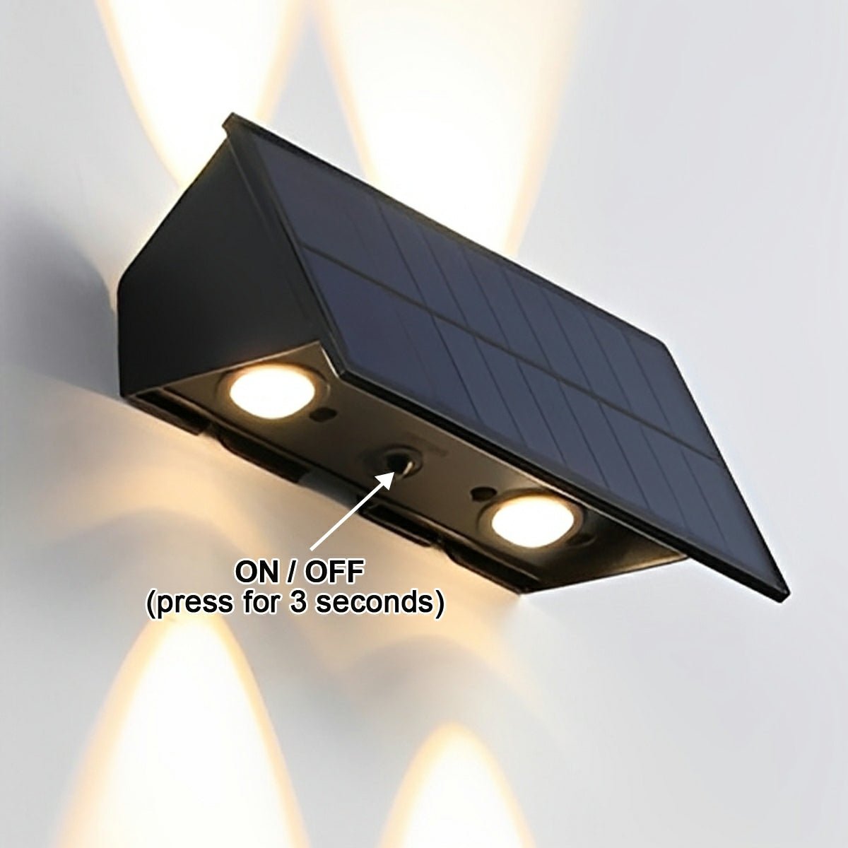 Solar Waterproof Up and Down LED Outdoor Wall Sconces - Flyachilles
