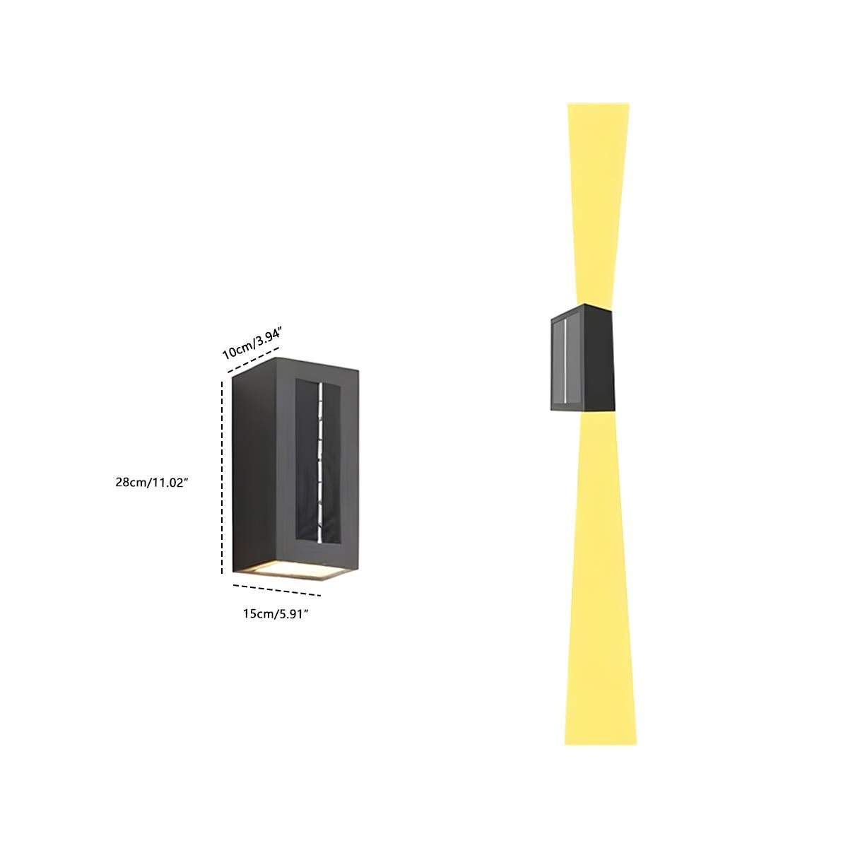 Solar Waterproof Up and Down LED Outdoor Wall Sconces - Flyachilles