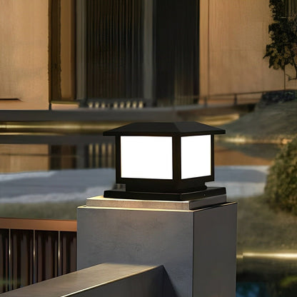 Square LED Waterproof Solar Fence Post Cap Lights Column Lamp - Flyachilles