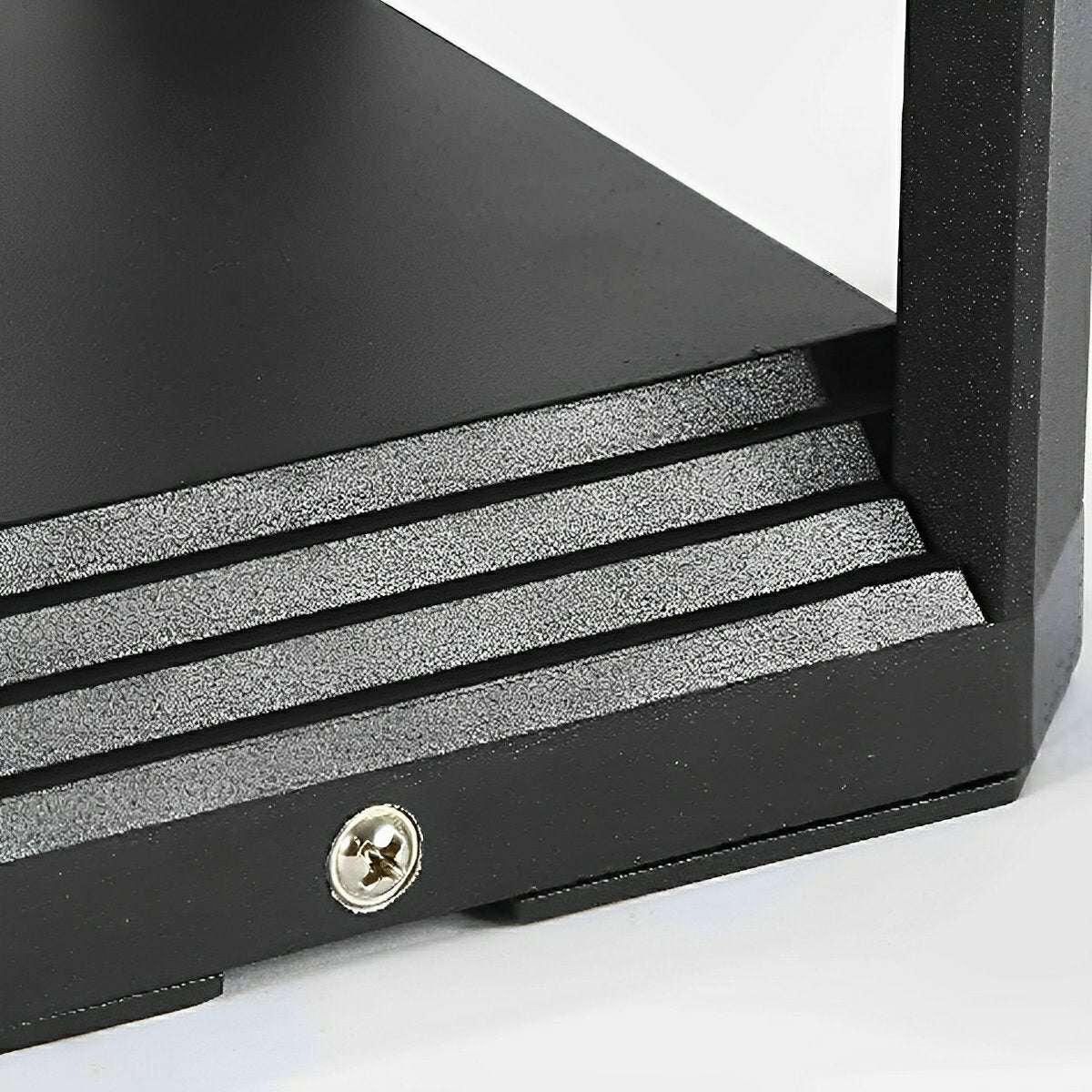 Square Minimalist Waterproof Stainless Steel Black Solar Pathway Lights - Flyachilles