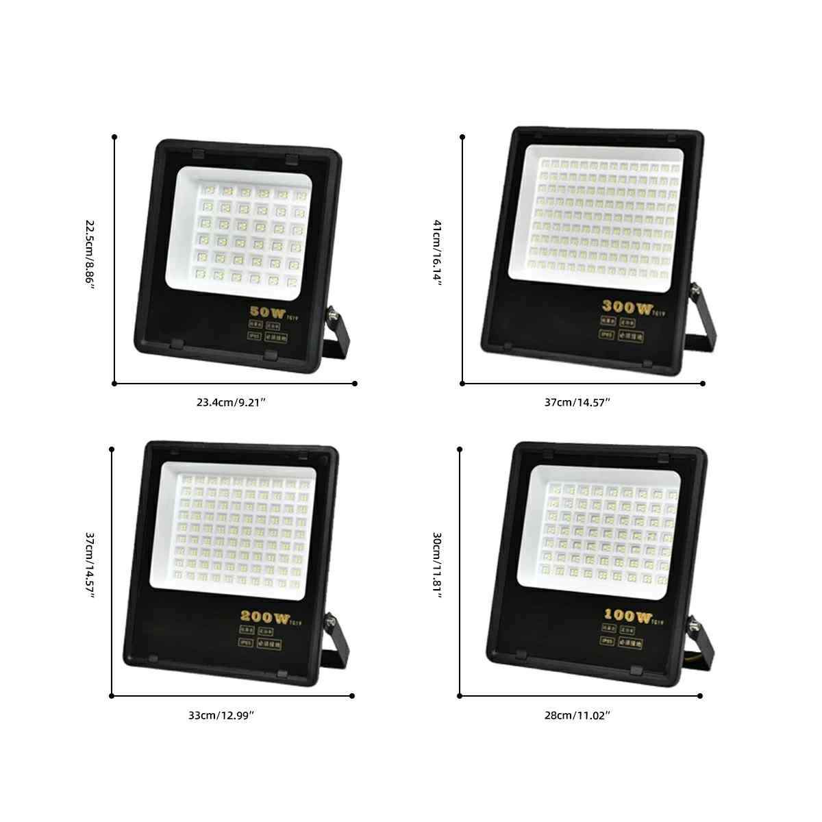 Square Outdoor Waterproof Super Bright LED Flood Lights Garage Stadium Light - Flyachilles