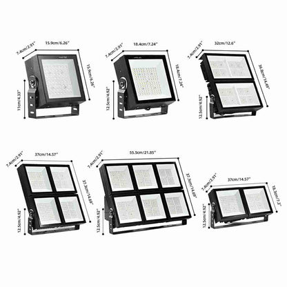 Square Outdoor Waterproof Super Bright LED Flood Lights Garage Stadium Light - Flyachilles