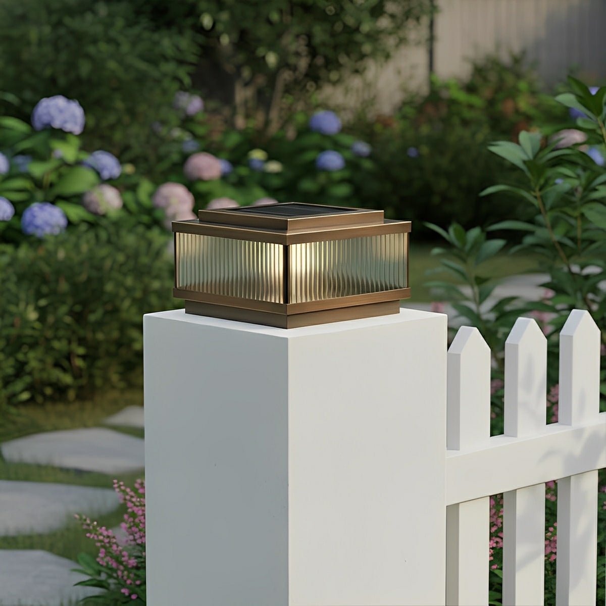 Square Waterproof Intelligent Timing Modern Fence Post Lights Pillar Lamp - Flyachilles