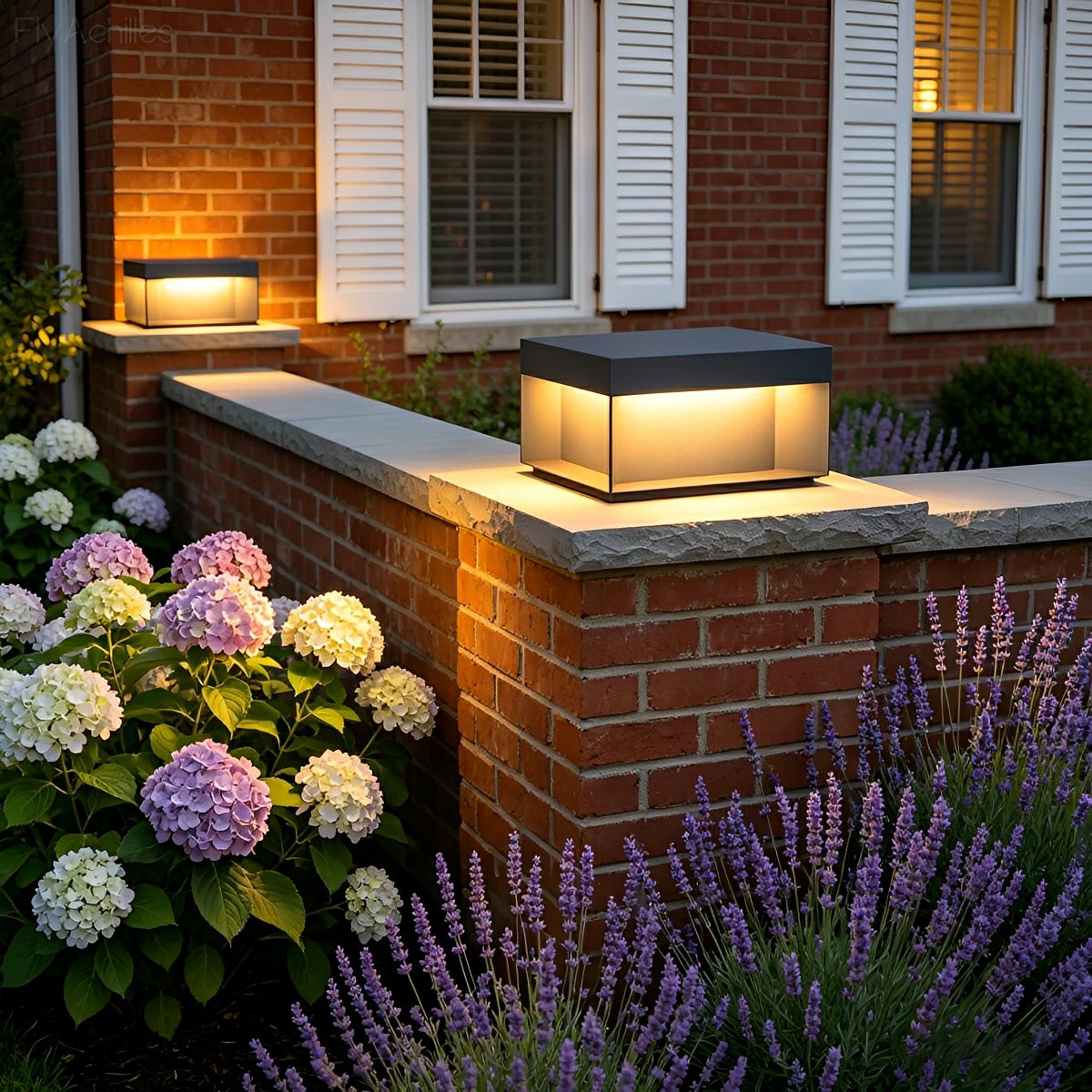 Square Waterproof LED Stainless Steel Fence Outdoor Post Cap Lights - Flyachilles
