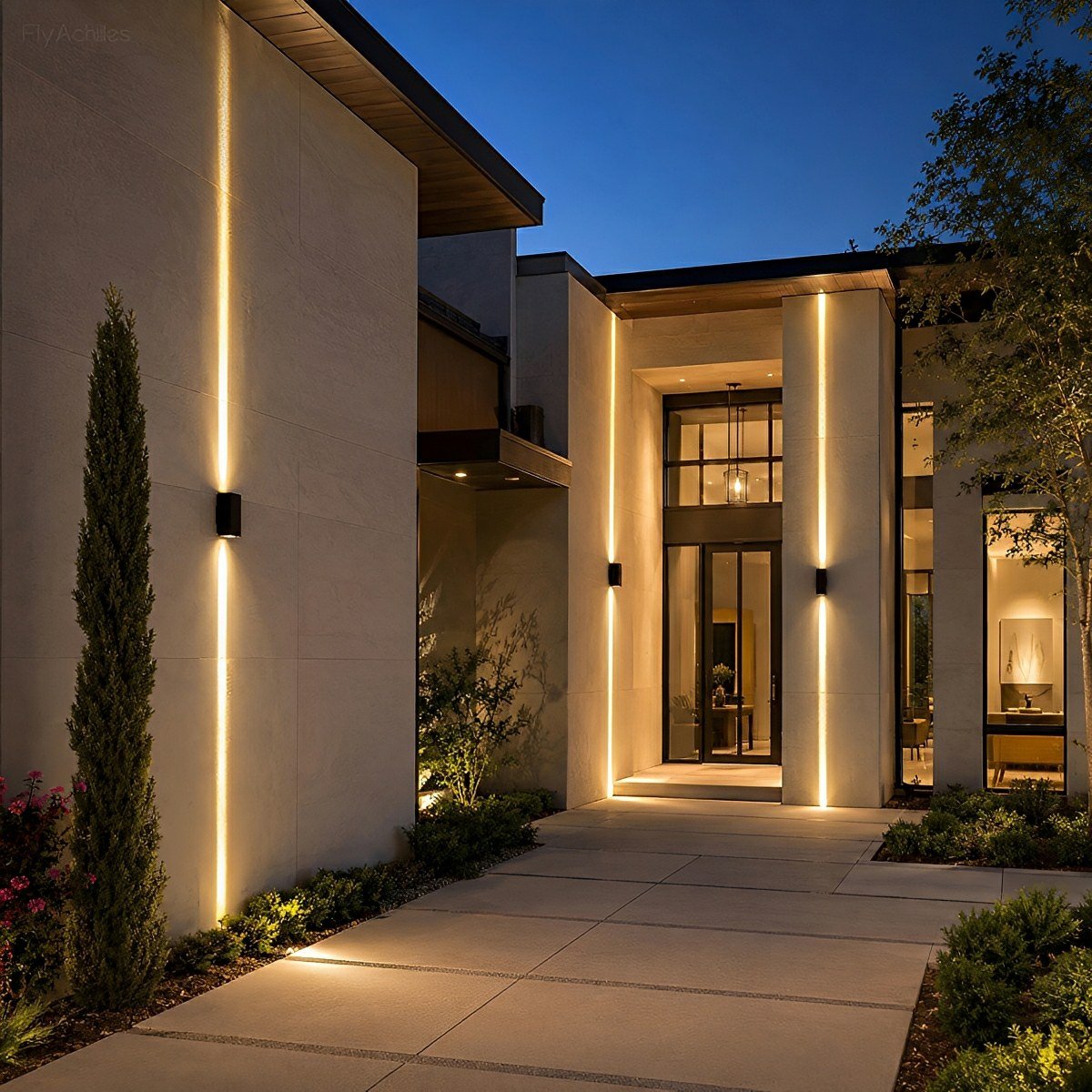Square Waterproof Outdoor Up and Down LED Spot Lights Exterior Wall Washer Light - Flyachilles