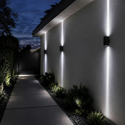 Square Waterproof Outdoor Up and Down LED Spot Lights Exterior Wall Washer Light - Flyachilles