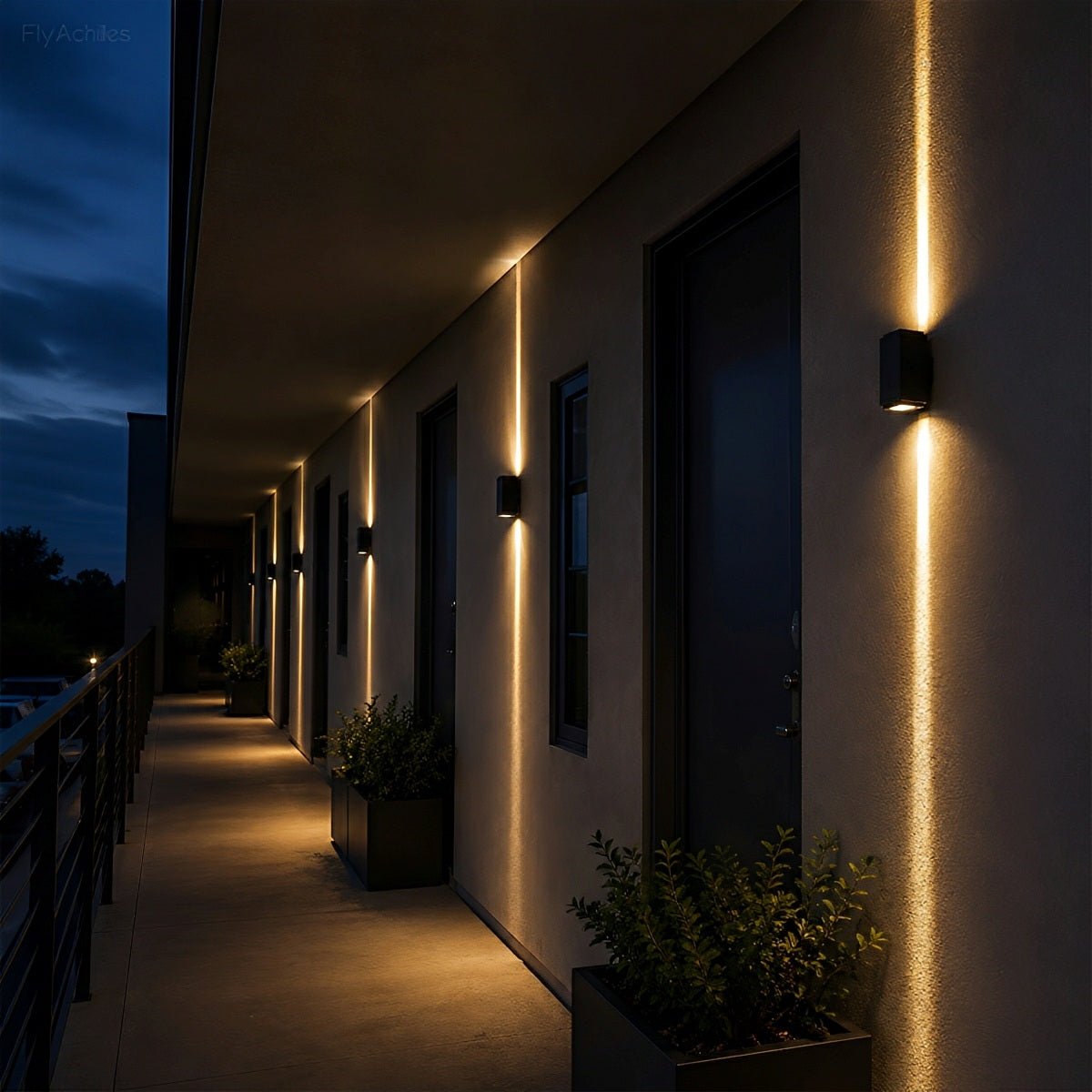 Square Waterproof Outdoor Up and Down LED Spot Lights Exterior Wall Washer Light - Flyachilles