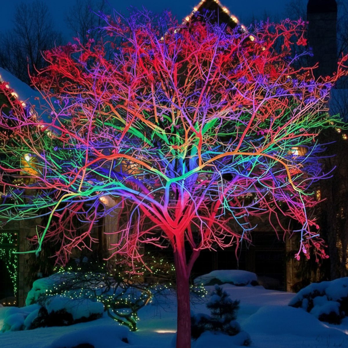 Tunable Outdoor Waterproof RGB LED Spot Light Landscape Tree Lighting With Remote Control - Flyachilles