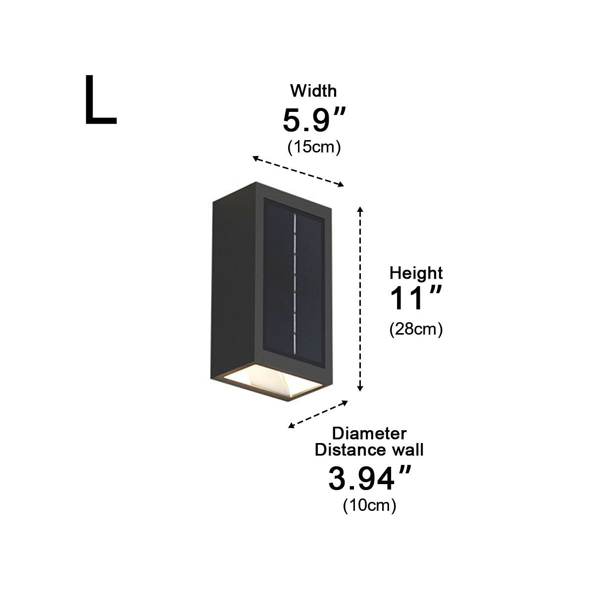 Two Light Effect Optional Waterproof LED Wall Light Sector - Flyachilles