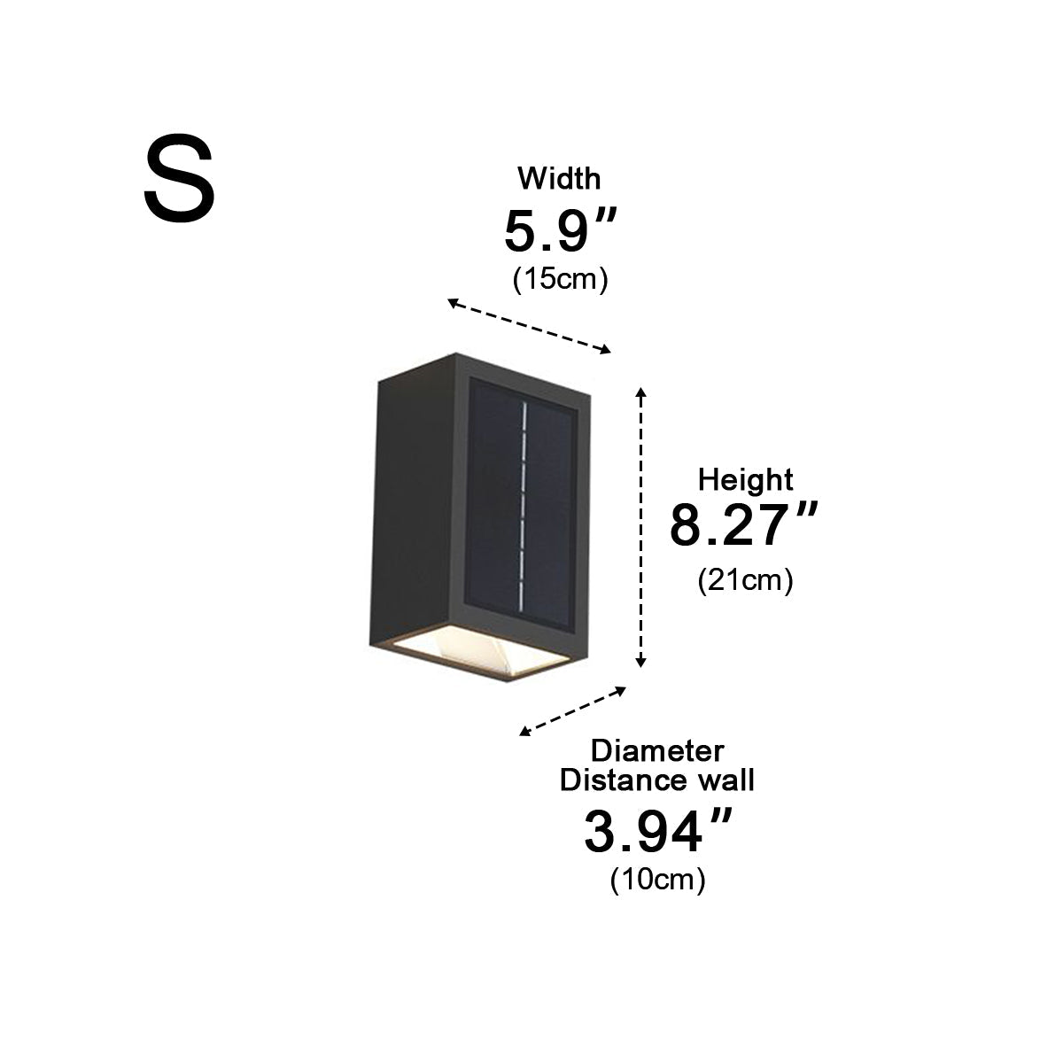 Two Light Effect Optional Waterproof LED Wall Light Sector - Flyachilles