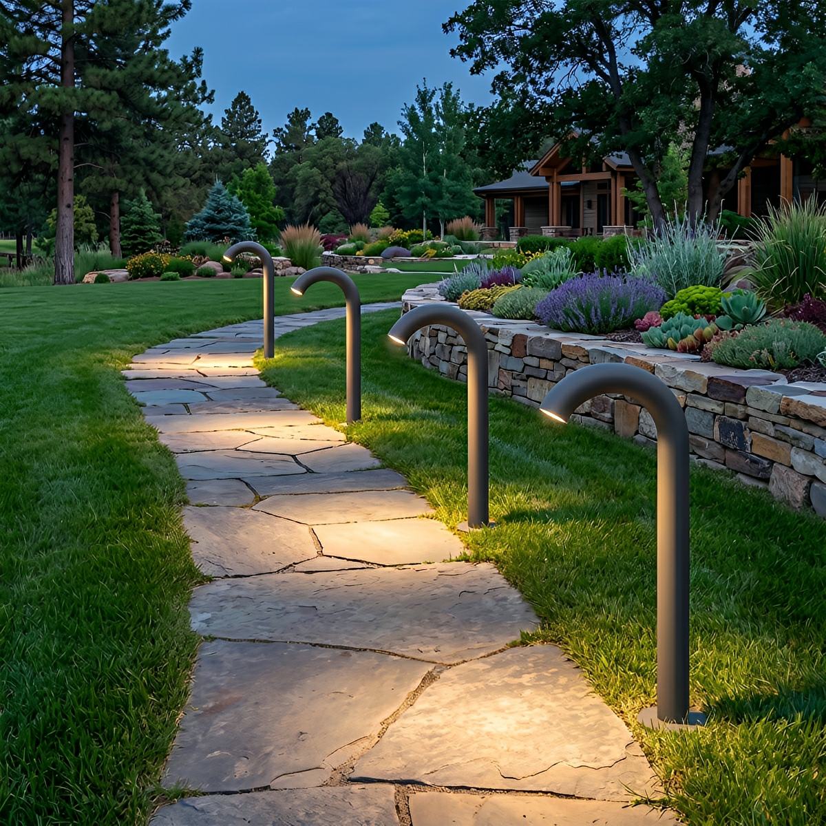 Umbrella Handle Modern Light Water Pipe Waterproof Lawn Landscape Lighting - Flyachilles