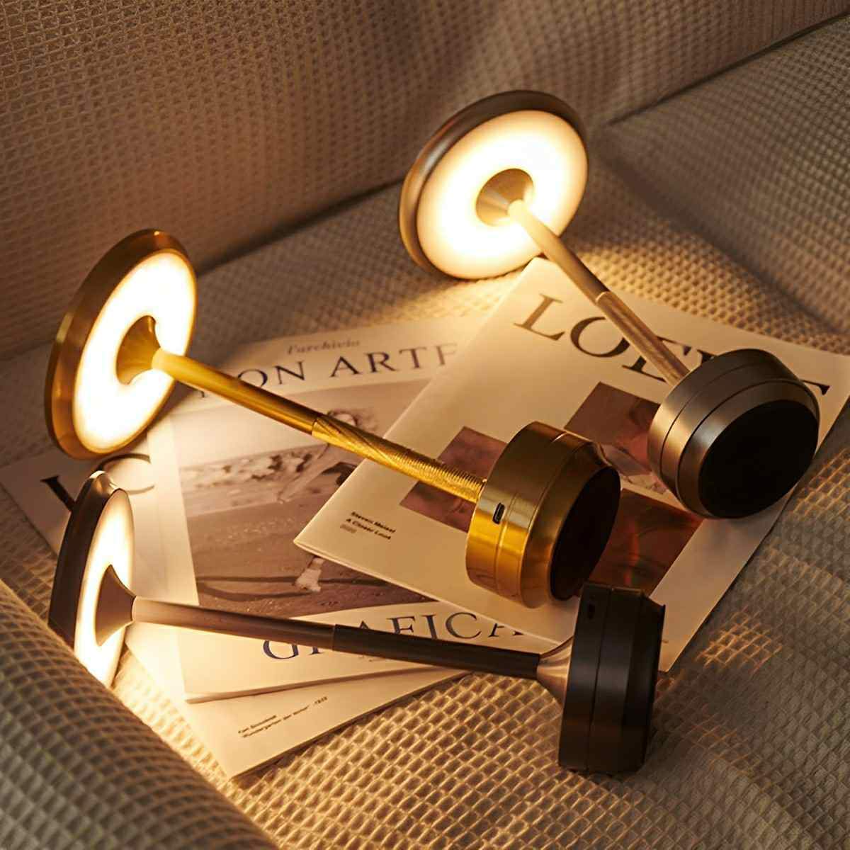 USB Dimmable Dish LED Table Lamp - Flyachilles
