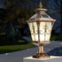 Victorian Style Fence Post Lights Pattern LED Garden Lamp Column Light Pillar Lamp - Flyachilles