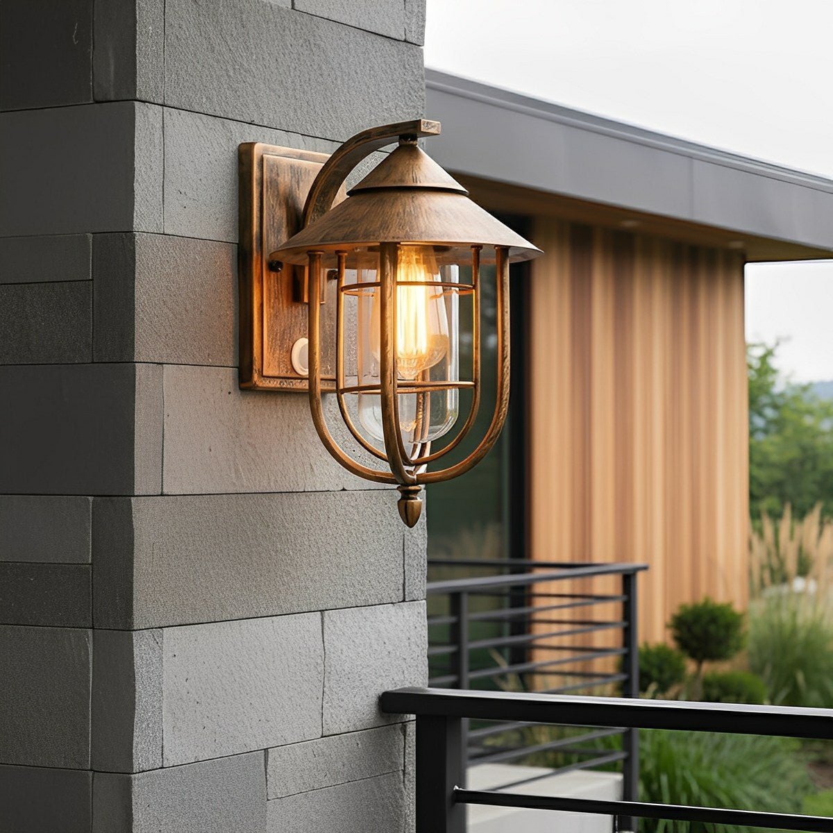 Vintage Classic Waterproof Birdcage Outdoor LED Porch Wall Lights - Flyachilles