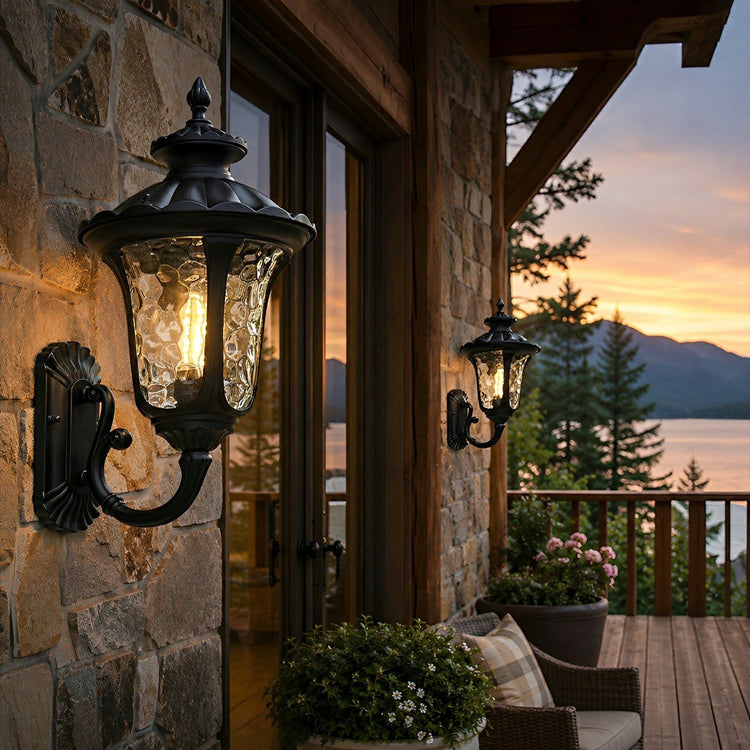 Vintage Dome Waterproof Outdoor LED Porch Light Exterior Wall Lights - Flyachilles