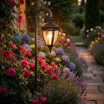 Vintage European Outdoor Path Light LED Lantern - Flyachilles