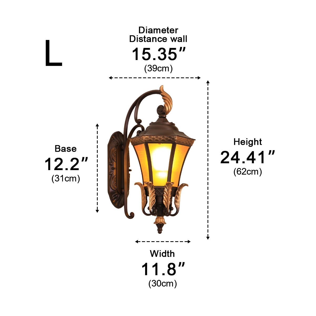 Vintage Hexagon Casa Marseille Waterproof Outdoor LED Porch Wall Lights - Flyachilles