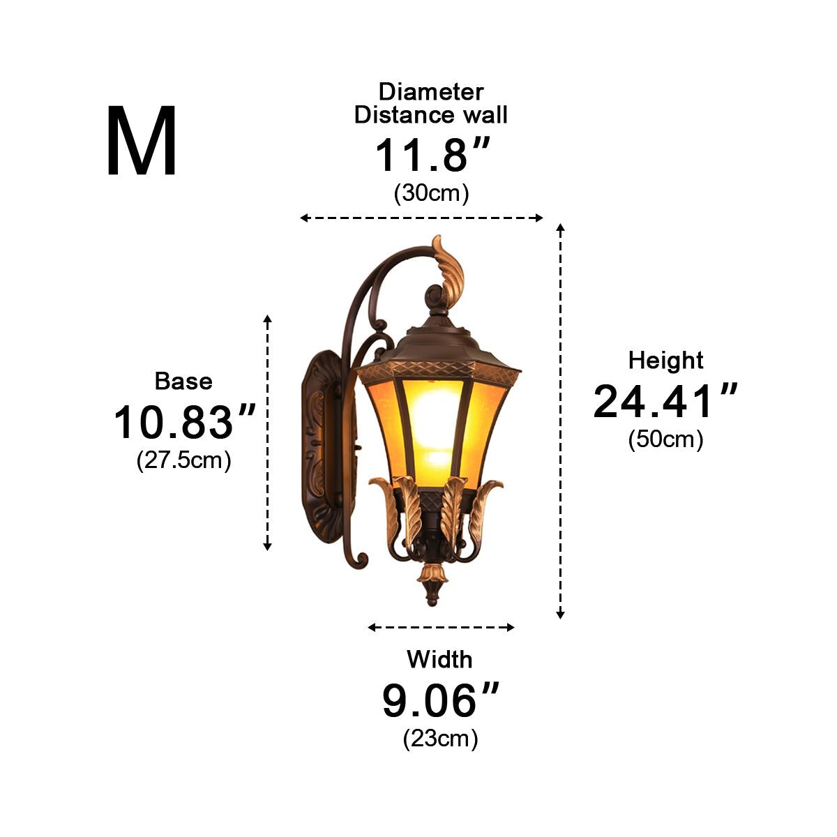 Vintage Hexagon Casa Marseille Waterproof Outdoor LED Porch Wall Lights - Flyachilles
