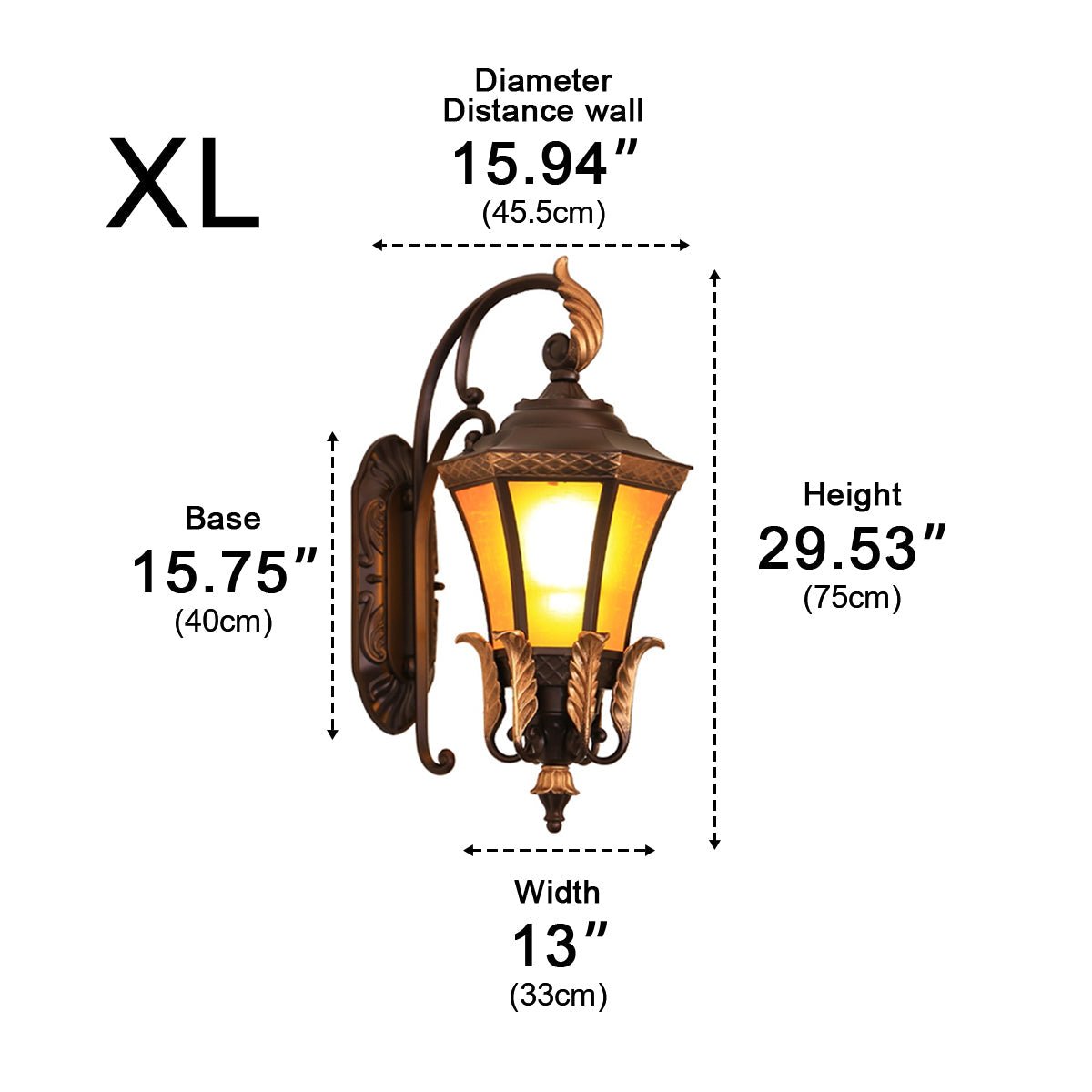 Vintage Hexagon Casa Marseille Waterproof Outdoor LED Porch Wall Lights - Flyachilles