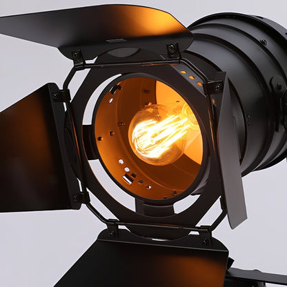 Vintage Industrial Tripod Wood LED Floor Lamp - Flyachilles