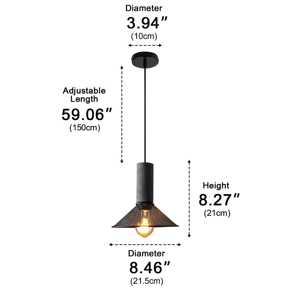 Vintage Minimalist Industrial Iron Mesh Bar LED Pendant Lights - Flyachilles
