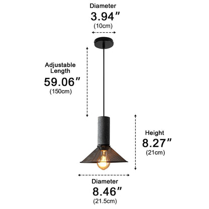 Vintage Minimalist Industrial Iron Mesh Bar LED Pendant Lights - Flyachilles