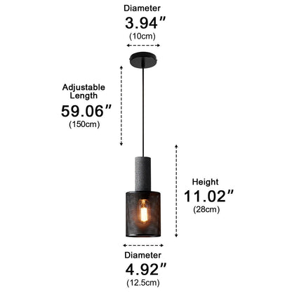 Vintage Minimalist Industrial Iron Mesh Bar LED Pendant Lights - Flyachilles
