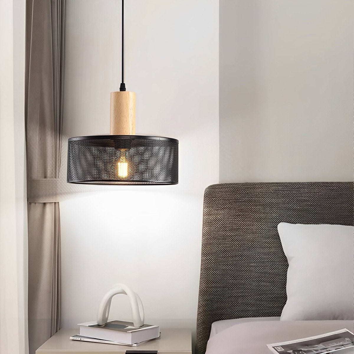 Vintage Minimalist Industrial Iron Mesh Bar LED Pendant Lights - Flyachilles