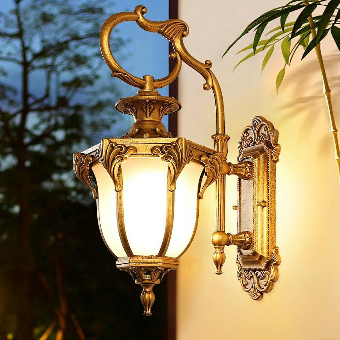 Vintage Palace Waterproof Outdoor LED Porch Light Exterior Wall Lights - Flyachilles