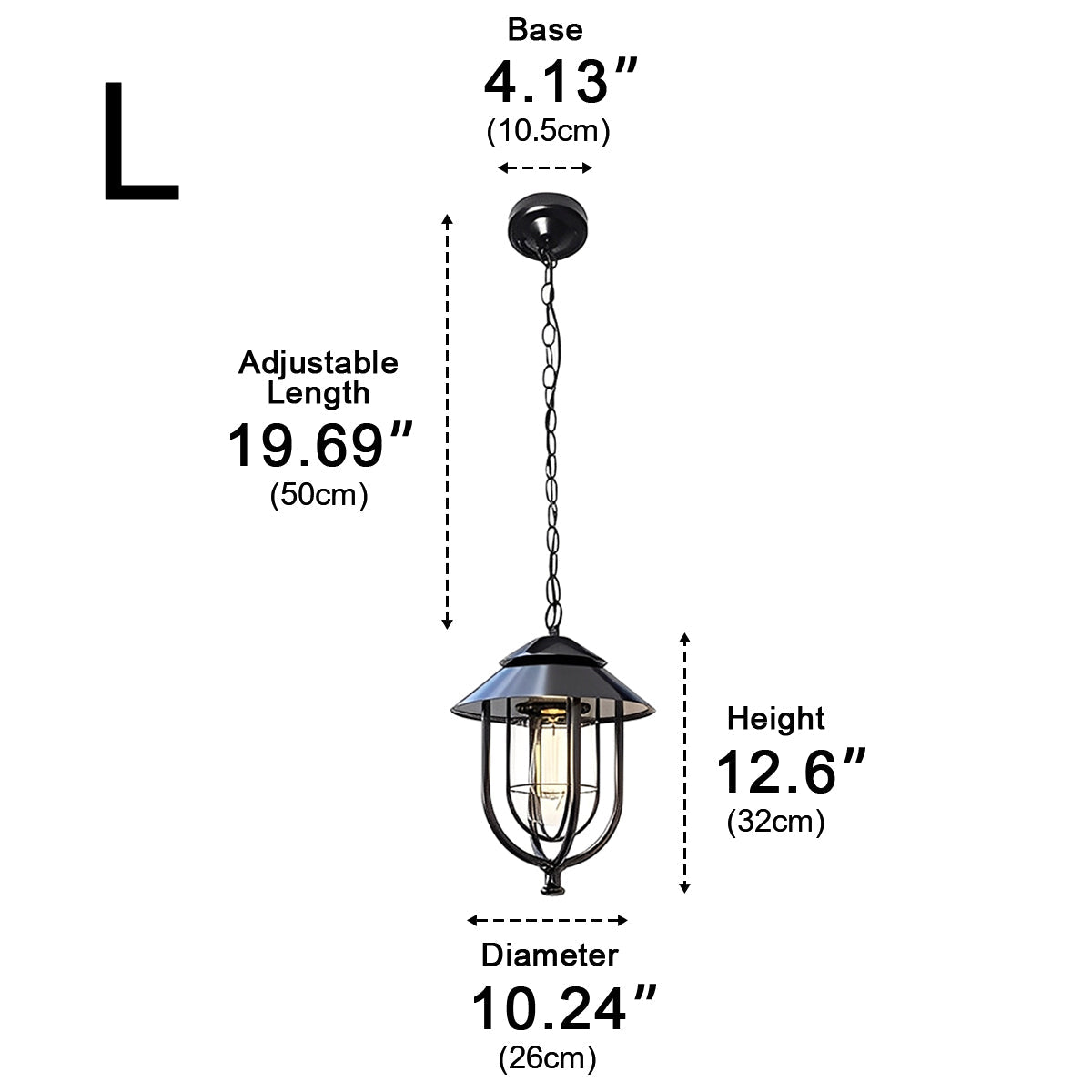 Vintage Rustic Birdcage Waterproof Outdoor LED Lantern Pendant Lights - Flyachilles
