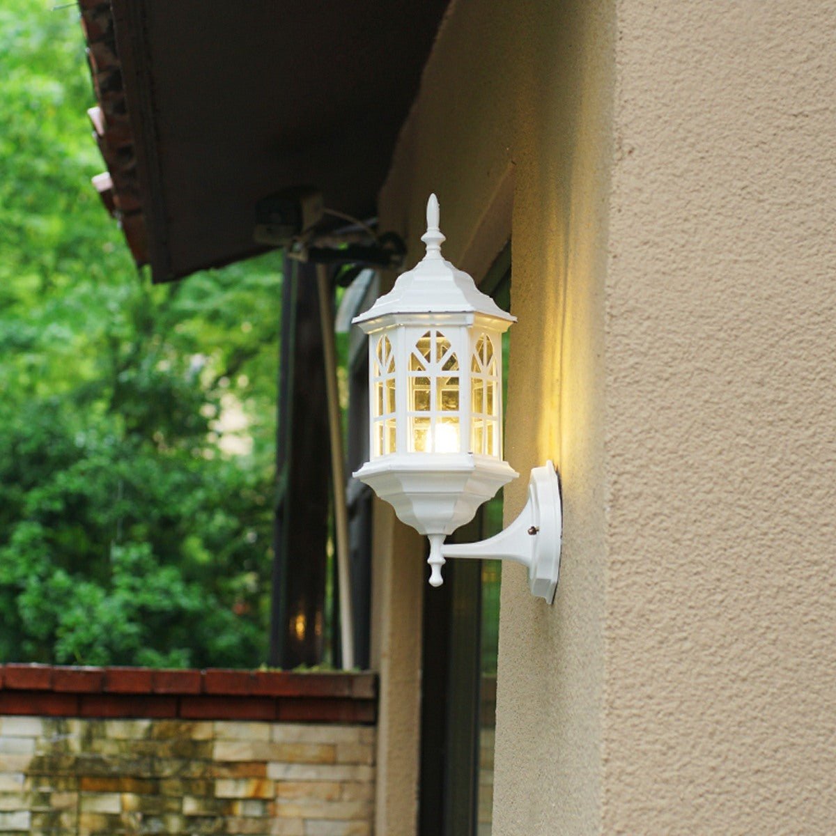 Vintage Rustic Castle Waterproof Outdoor LED Porch Light Wall Lights - Flyachilles