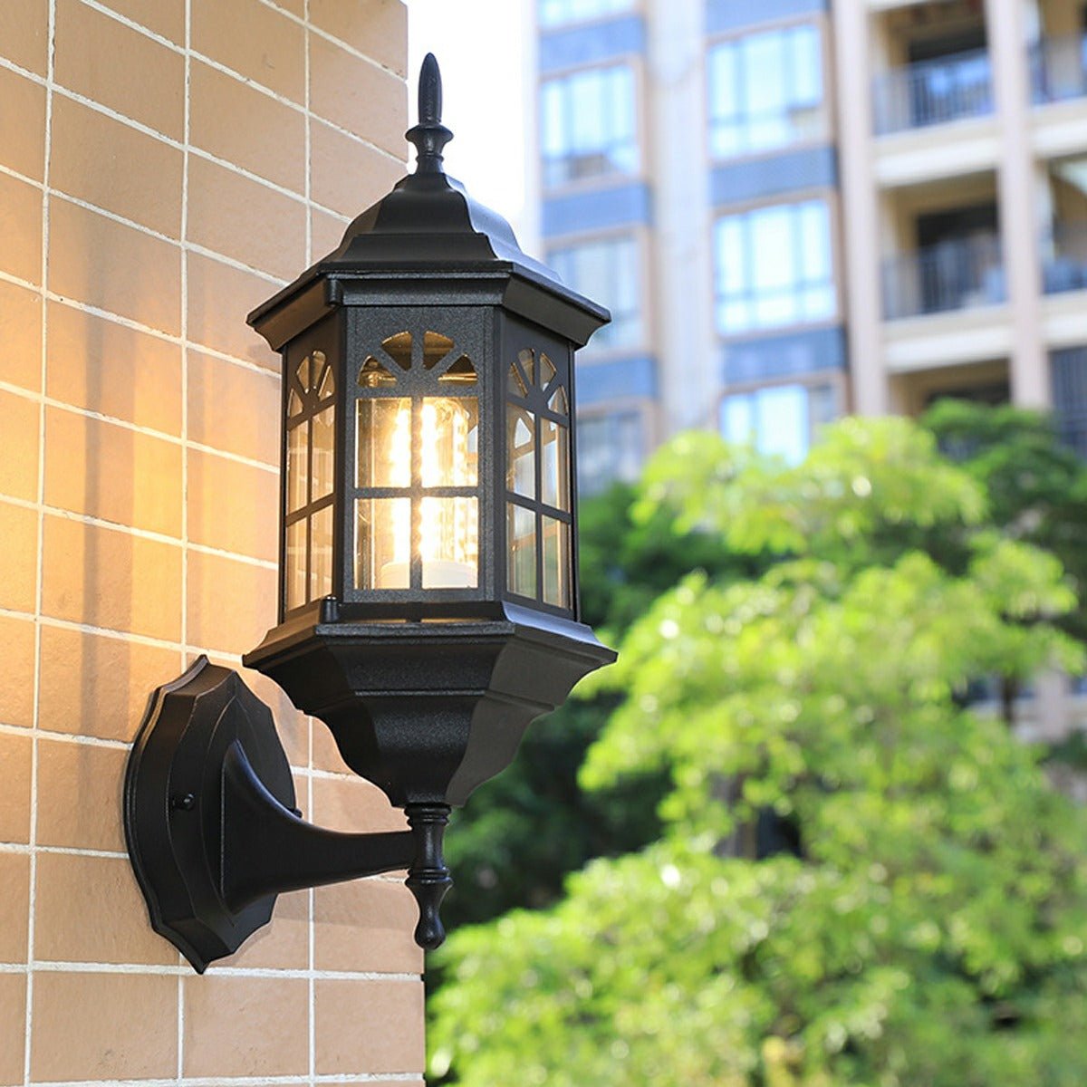 Vintage Rustic Castle Waterproof Outdoor LED Porch Light Wall Lights - Flyachilles