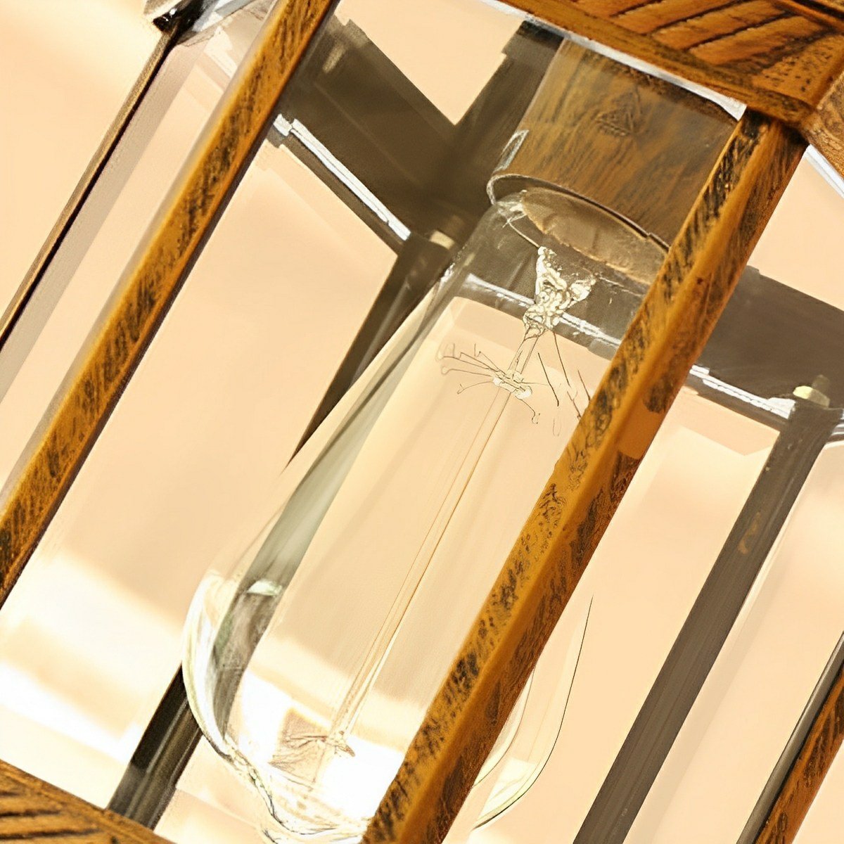 Vintage Rustic Cylinder Waterproof Outdoor LED Lantern Pendant Lights - Flyachilles