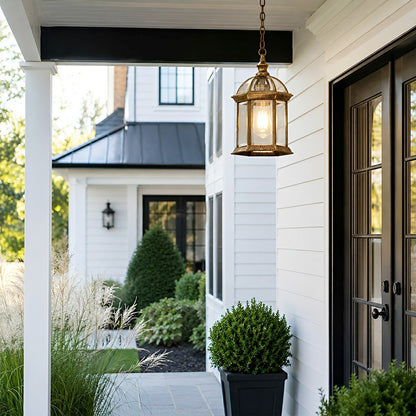 Vintage Rustic Gazebo Waterproof Outdoor LED Lantern Pendant Lights - Flyachilles