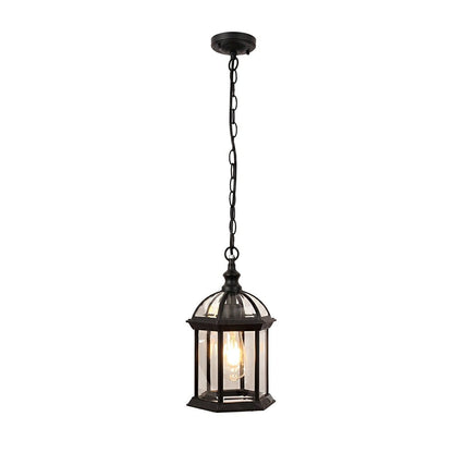 Vintage Rustic Gazebo Waterproof Outdoor LED Lantern Pendant Lights - Flyachilles