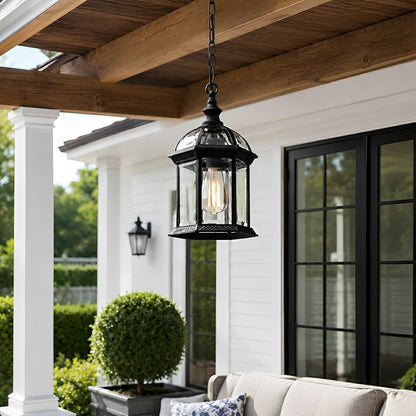 Vintage Rustic Gazebo Waterproof Outdoor LED Lantern Pendant Lights - Flyachilles