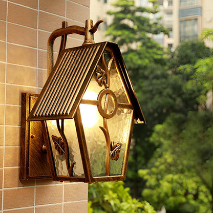 Vintage Rustic House Waterproof Outdoor LED Porch Wall Lights - Flyachilles