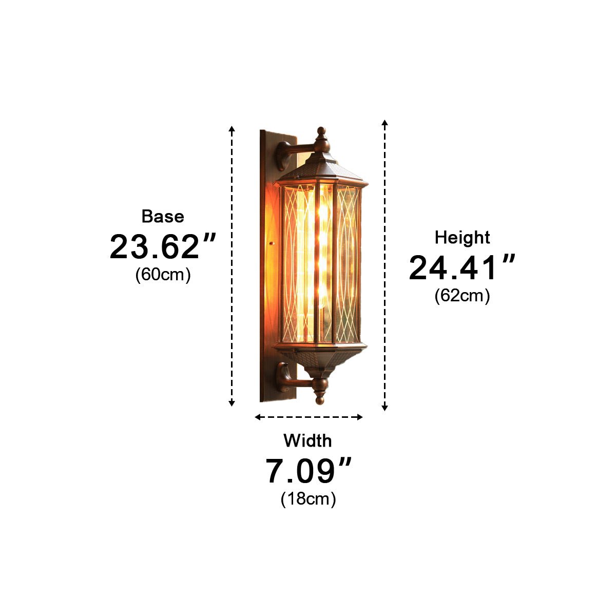 Vintage Rustic Waterproof Outdoor Porch Wall Lights - Flyachilles
