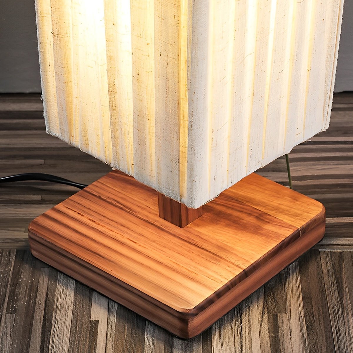 Vintage Square Column Plug In LED Floor Lamp - Flyachilles