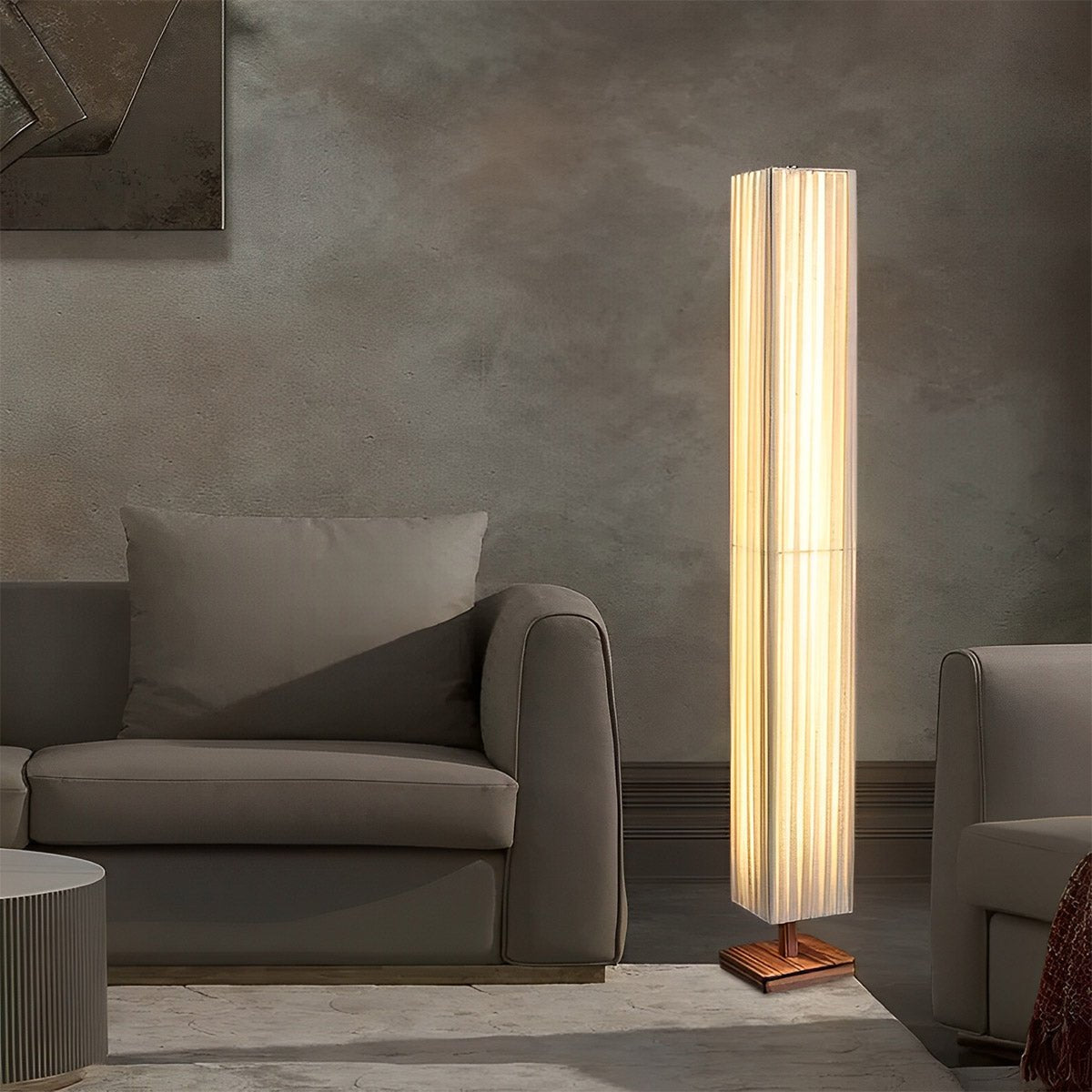 Vintage Square Column Plug In LED Floor Lamp - Flyachilles